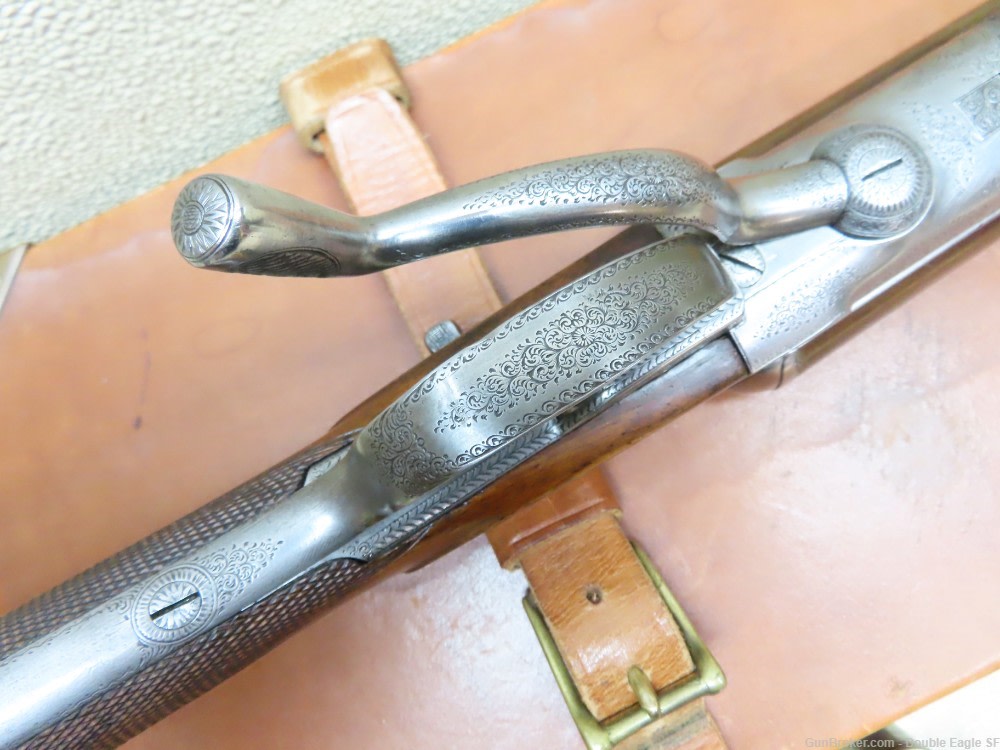 Gibbs & Pitt 55   Under Lever 12ga Shotgun 1855 W/ Case & Acc.   RARE -img-108