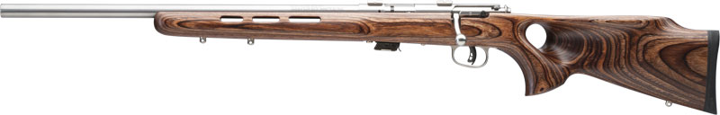 SAVAGE MARK II-BTVLSS 22LR LH - 21" HB SS/BRN LAMINATE T-HOLE-img-0