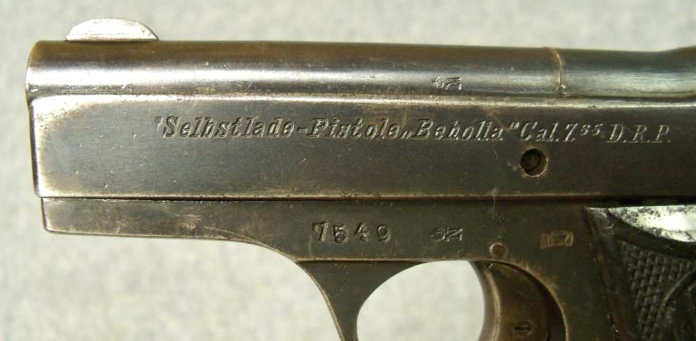 WWI GERMAN BECKER & HOLLANDER BEHOLLA .32 ACP  MILITARY PISTOL -img-6