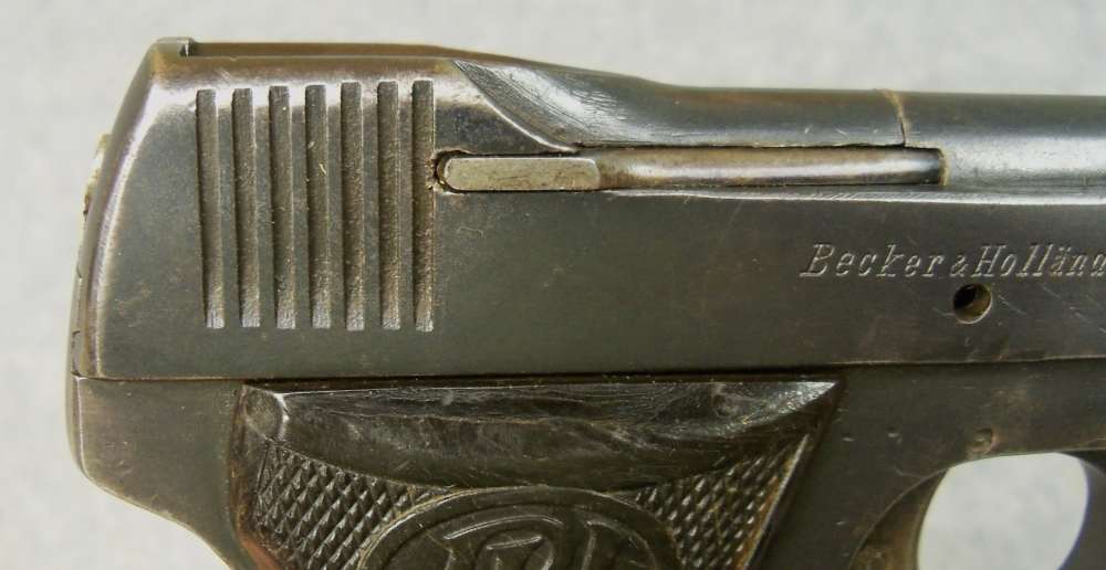WWI GERMAN BECKER & HOLLANDER BEHOLLA .32 ACP  MILITARY PISTOL -img-1