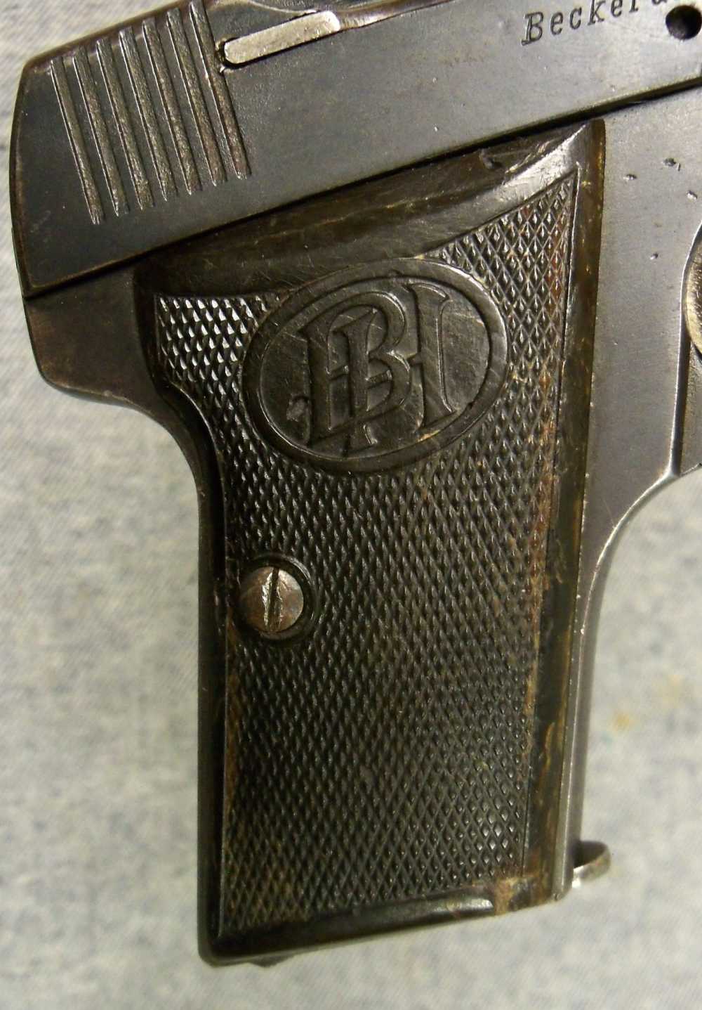 WWI GERMAN BECKER & HOLLANDER BEHOLLA .32 ACP  MILITARY PISTOL -img-13