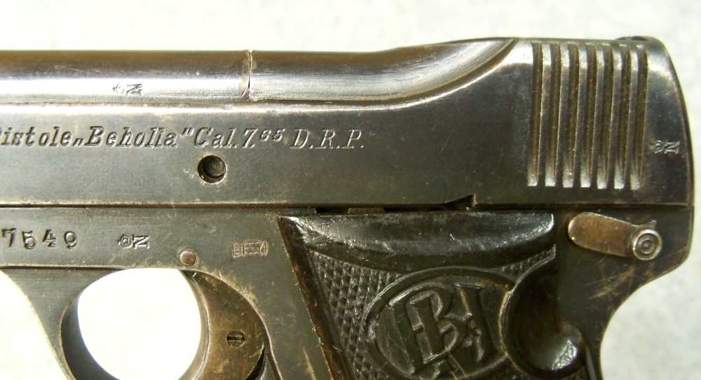 WWI GERMAN BECKER & HOLLANDER BEHOLLA .32 ACP  MILITARY PISTOL -img-5