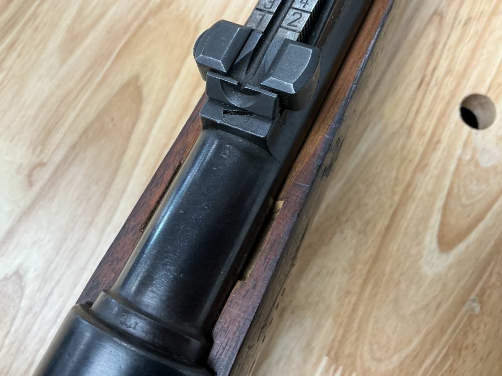 Amberg Gewher 98m, 8mm Mauser, mfg 1918, Eagle stamped front sight -img-8