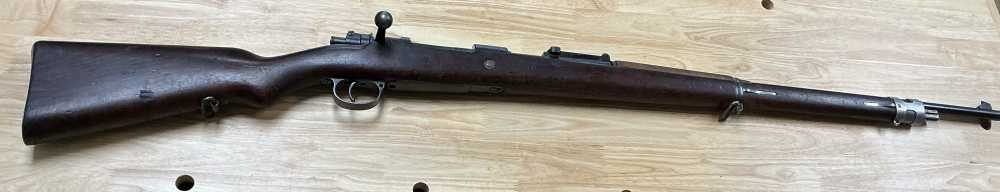 Amberg Gewher 98m, 8mm Mauser, mfg 1918, Eagle stamped front sight -img-0