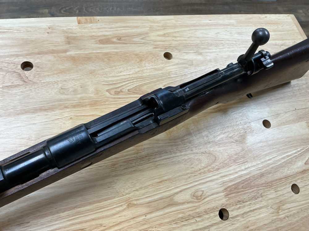 Amberg Gewher 98m, 8mm Mauser, mfg 1918, Eagle stamped front sight -img-22