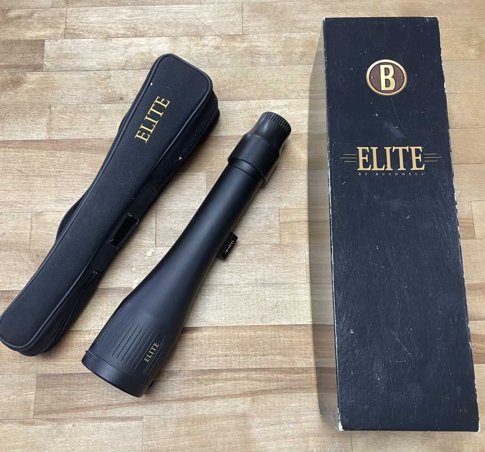 Bushnell Elite, 15x-45x 60mm spotting scope, like new in box-img-0
