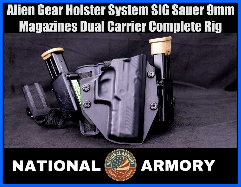 Alien Gear SIG P320 Drop Leg Thigh Holster Rig w/ 21rd & 17rd Magazines-img-0