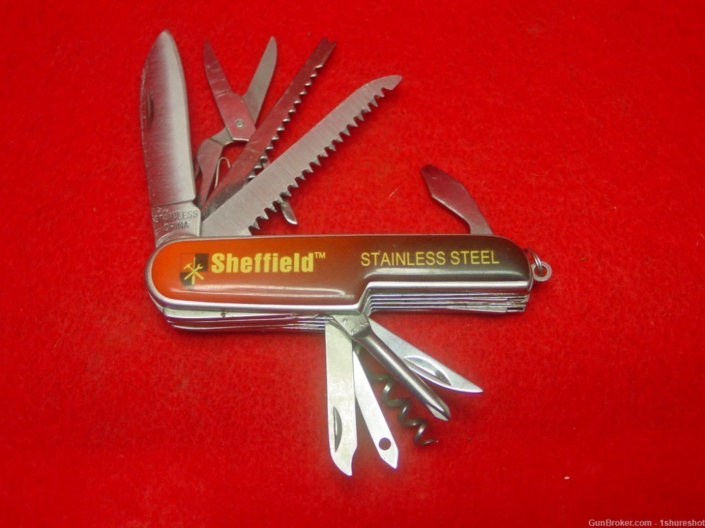 Sheffield Tough 6 PIECE SET Compact Folding Multi-Tools Handy Flashlight-img-4