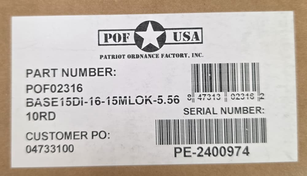 Patriot Ordnance Factory P-15 Base 5.56 Nato 10RD 16.5" 02316 POF NOCCFEE!-img-2