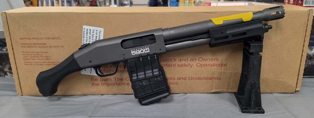 Mossberg 590M Breacher 12GA 11.5" 10RD 50223 590 SBS NFA Tungsten  NOCCFEE!-img-1