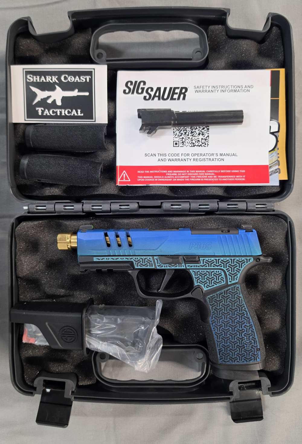 Sig Sauer XMACRO 9MM 4.3" 17RD Shark Coast 365XCA9GJBGOLDSCT NOCCFEE!-img-2