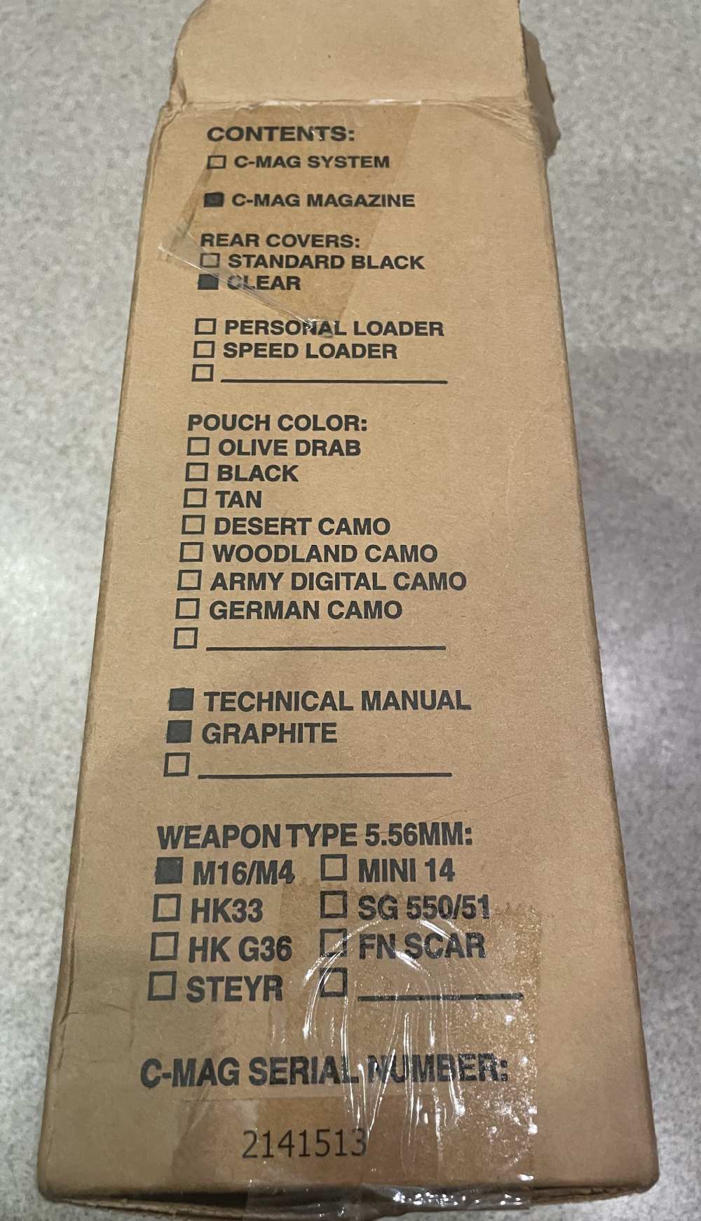 AR-15 M16 Beta C-MAG 100 Rd. 5.56 NATO Clear Cover Dual Drum Mag Graphite-img-11