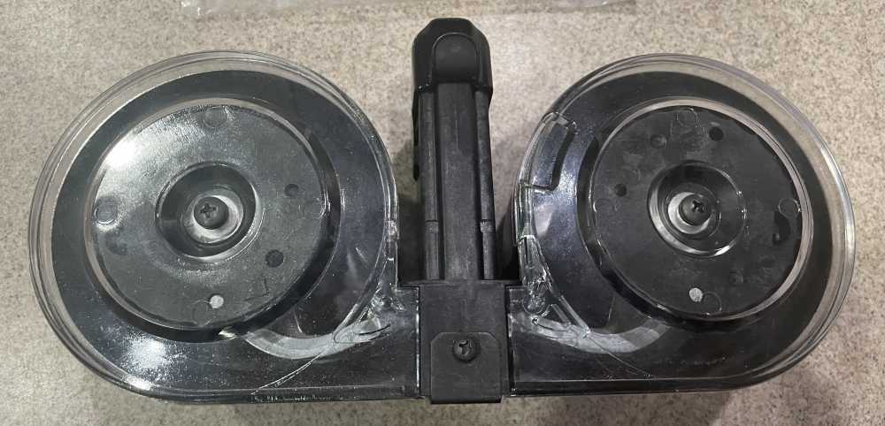 AR-15 M16 Beta C-MAG 100 Rd. 5.56 NATO Clear Cover Dual Drum Mag Graphite-img-1