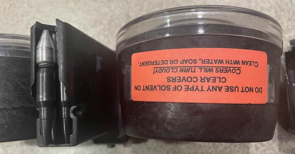 AR-15 M16 Beta C-MAG 100 Rd. 5.56 NATO Clear Cover Dual Drum Mag Graphite-img-8