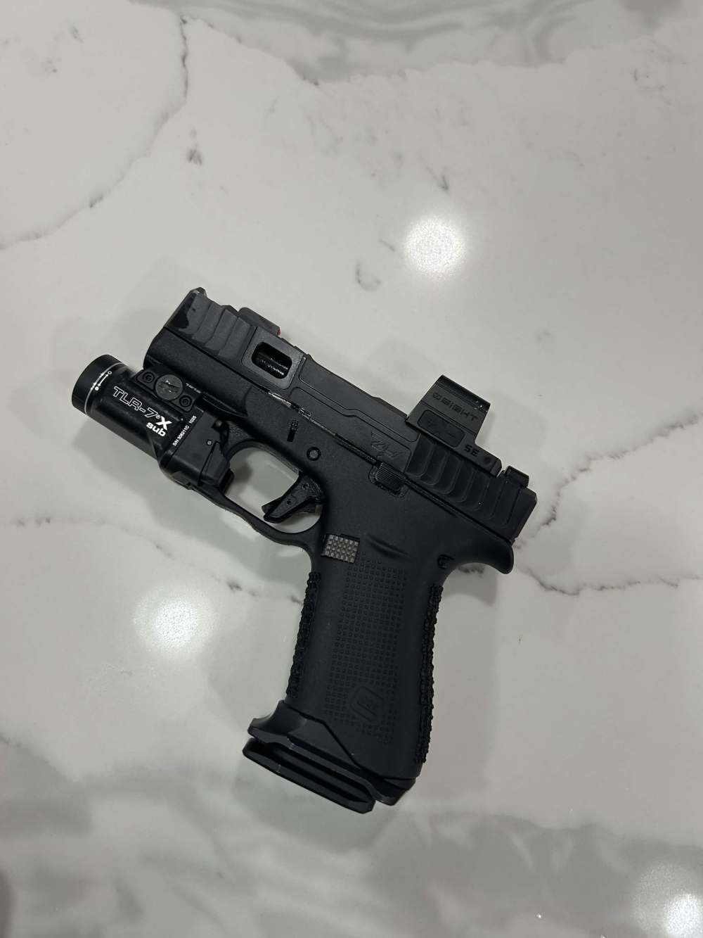 Zaffiri Precision IBS Glock 43x G43x Olight Green dot TLR-7x light -img-10