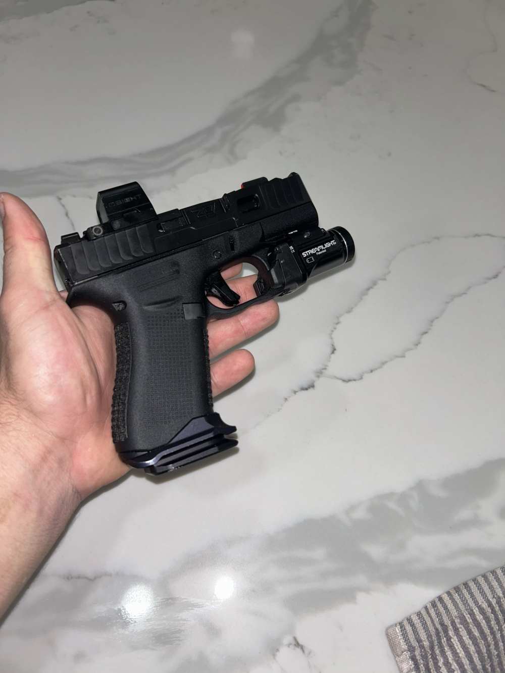 Zaffiri Precision IBS Glock 43x G43x Olight Green dot TLR-7x light -img-1