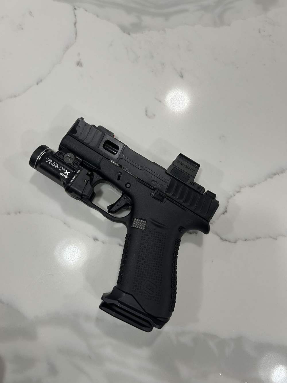 Zaffiri Precision IBS Glock 43x G43x Olight Green dot TLR-7x light -img-0