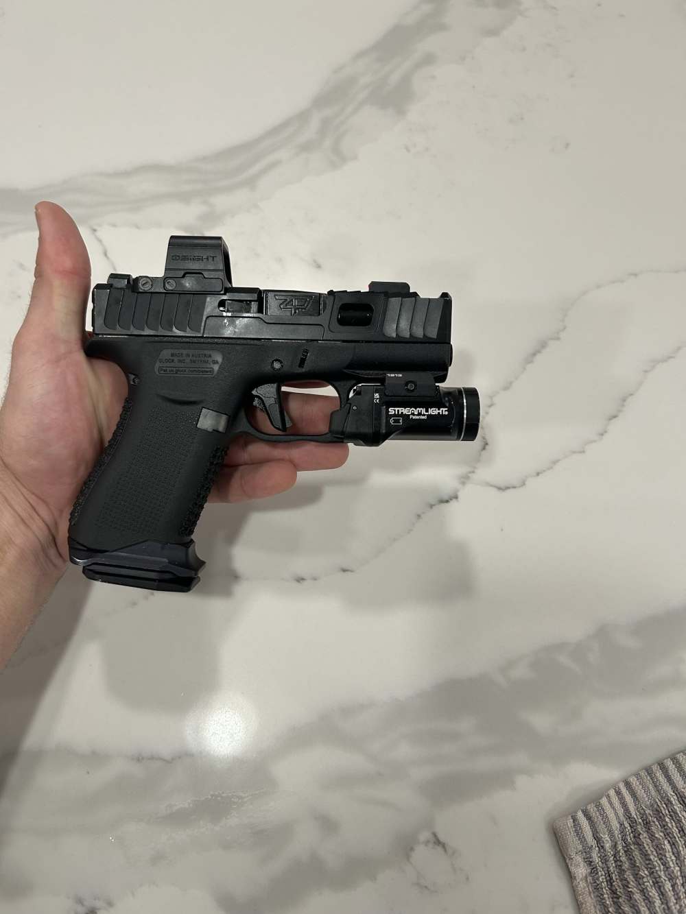 Zaffiri Precision IBS Glock 43x G43x Olight Green dot TLR-7x light -img-3