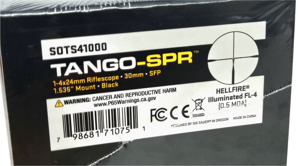 SIG SAUER Tango-SPR LPVO 1-4x24mm 30mm Tube Tactical Scope-img-2