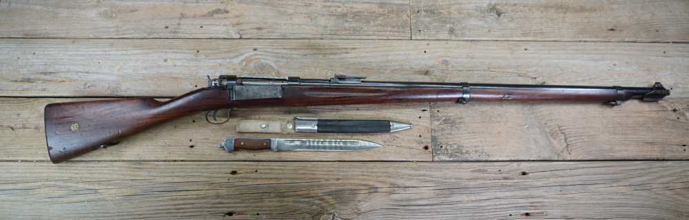 Dane 1889 Krag ALL MATCHING w/ Bayonet high condition original must see C&R-img-1