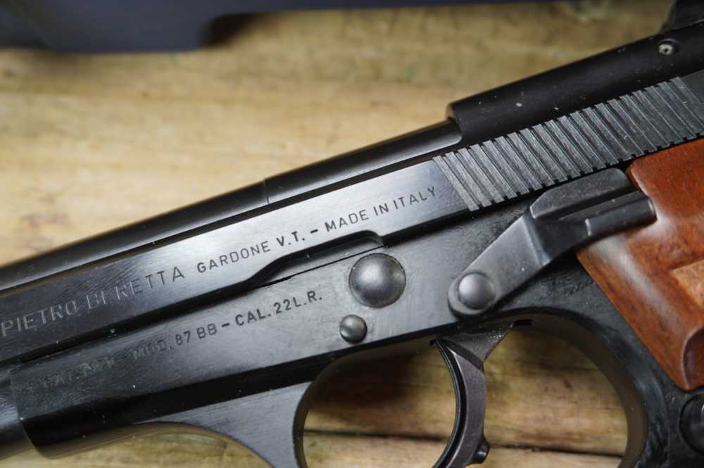 Beretta 87 BB Cheetah .22LR mfg 1987 Italy "pre warning" like new in box 22-img-13