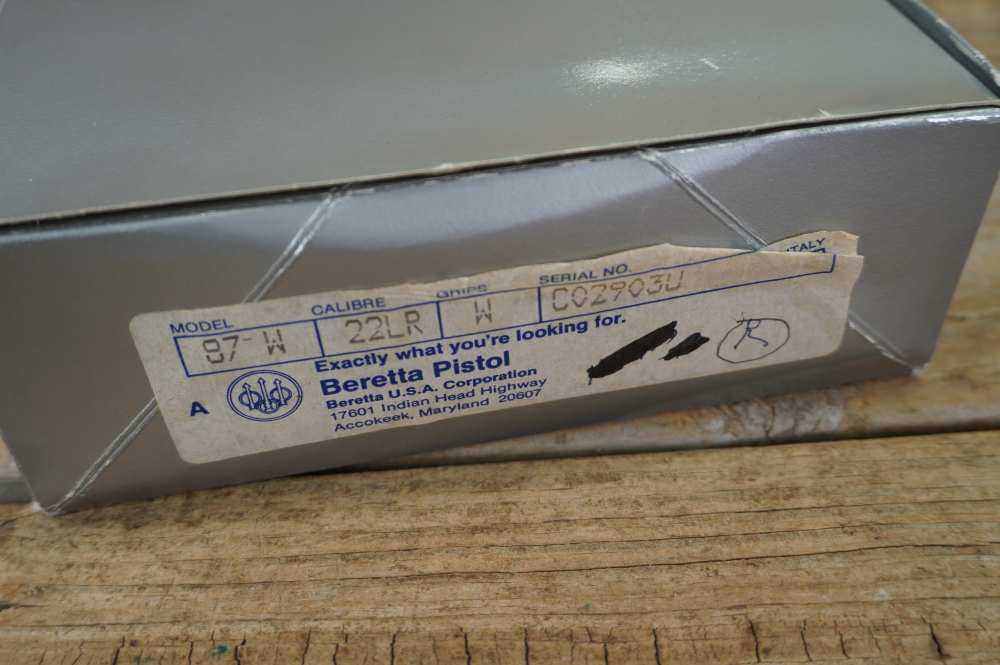 Beretta 87 BB Cheetah .22LR mfg 1987 Italy "pre warning" like new in box 22-img-3