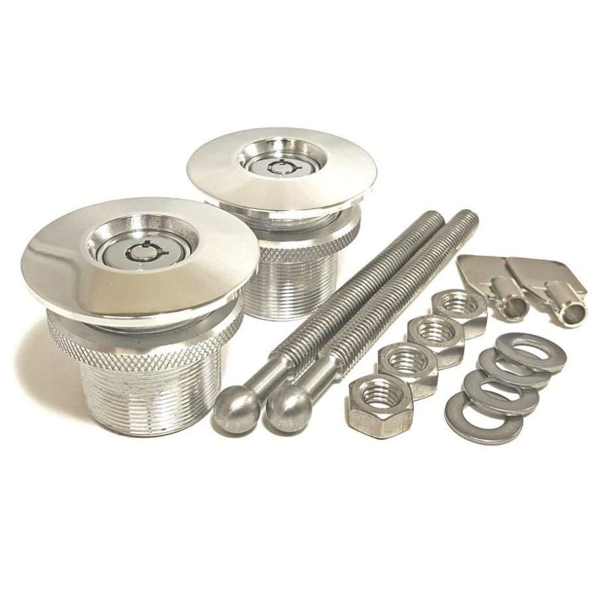 QUIK-LATCH Lockable Push Button Release Hood Pin Kit (QL-38L-LP/P)-img-0