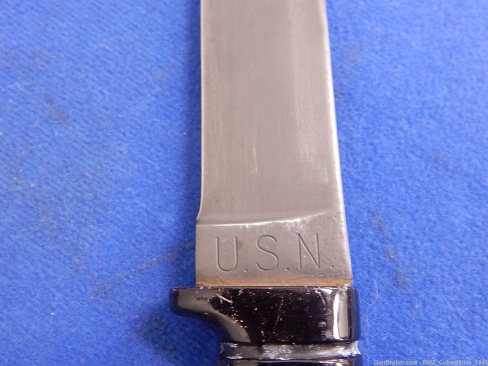 WW2 WWII US Navy MK1 Fighting Knife with Scabbard-img-7