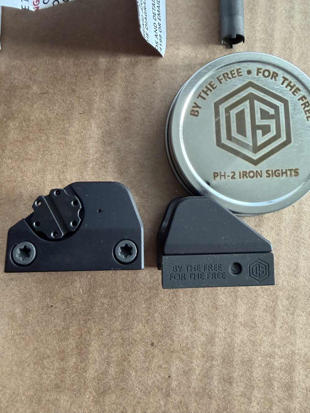 OCCAM DEFENSE PH-2 SIGHTS *WITH* RIFLE DYNAMICS QD AK RAIL AK47 AKM DRACO-img-5