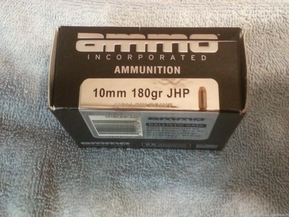 Ammo Incorporated 10mm 180 gr JHP Box of 20 -img-0