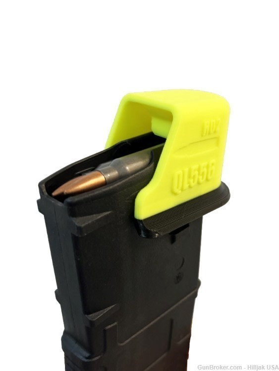 AR-15 Magazine Speed Loader, Hilljak Quickie Loader - QL556 HiViz Yellow-img-1
