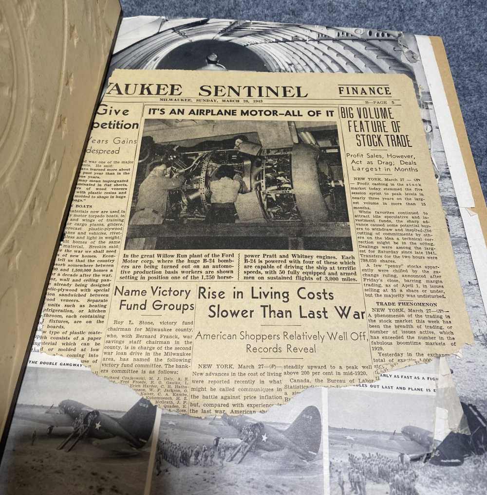 WWII Airplane Scrap Book-img-0