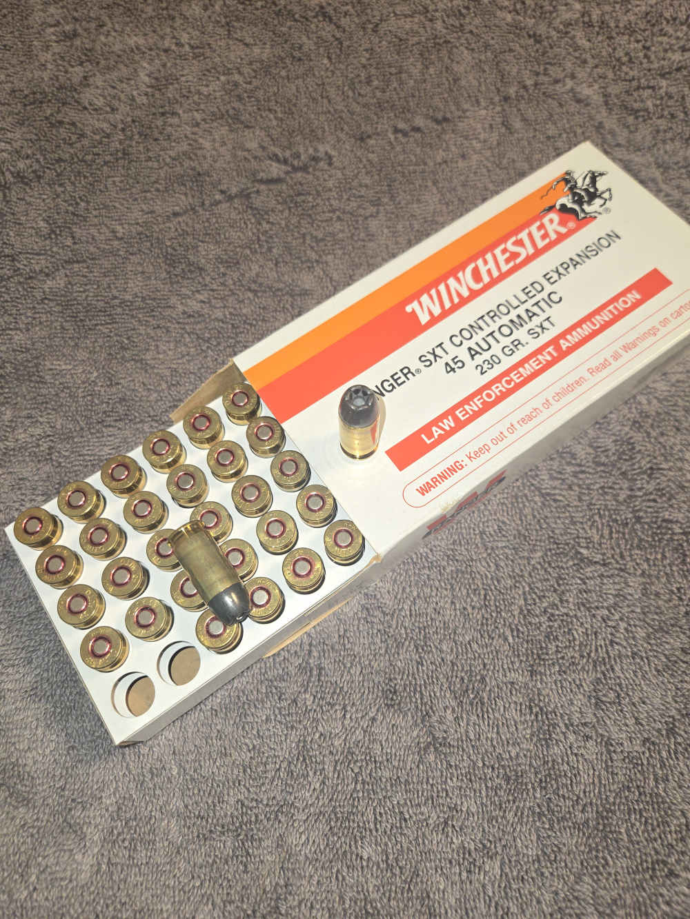 Winchester vintage Black Talon law enforcement ammunition -img-0