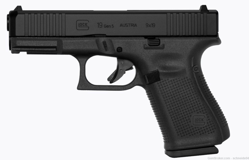 GLOCK 19 GEN5 9MM G19 NIB 15 Rnds-img-0