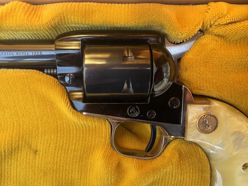 COLT SINGLE ACTION 22 LR FRONTIER SCOUT WEST VIRGINIA CENTENNIAL 1863-1963 -img-5