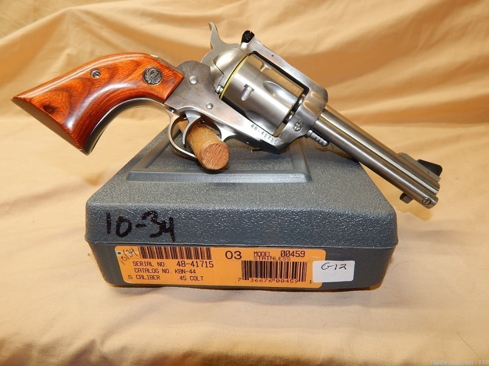 RUGER BLACKHAWK KBN-44 45 COLT SS 4 5/8"-img-1