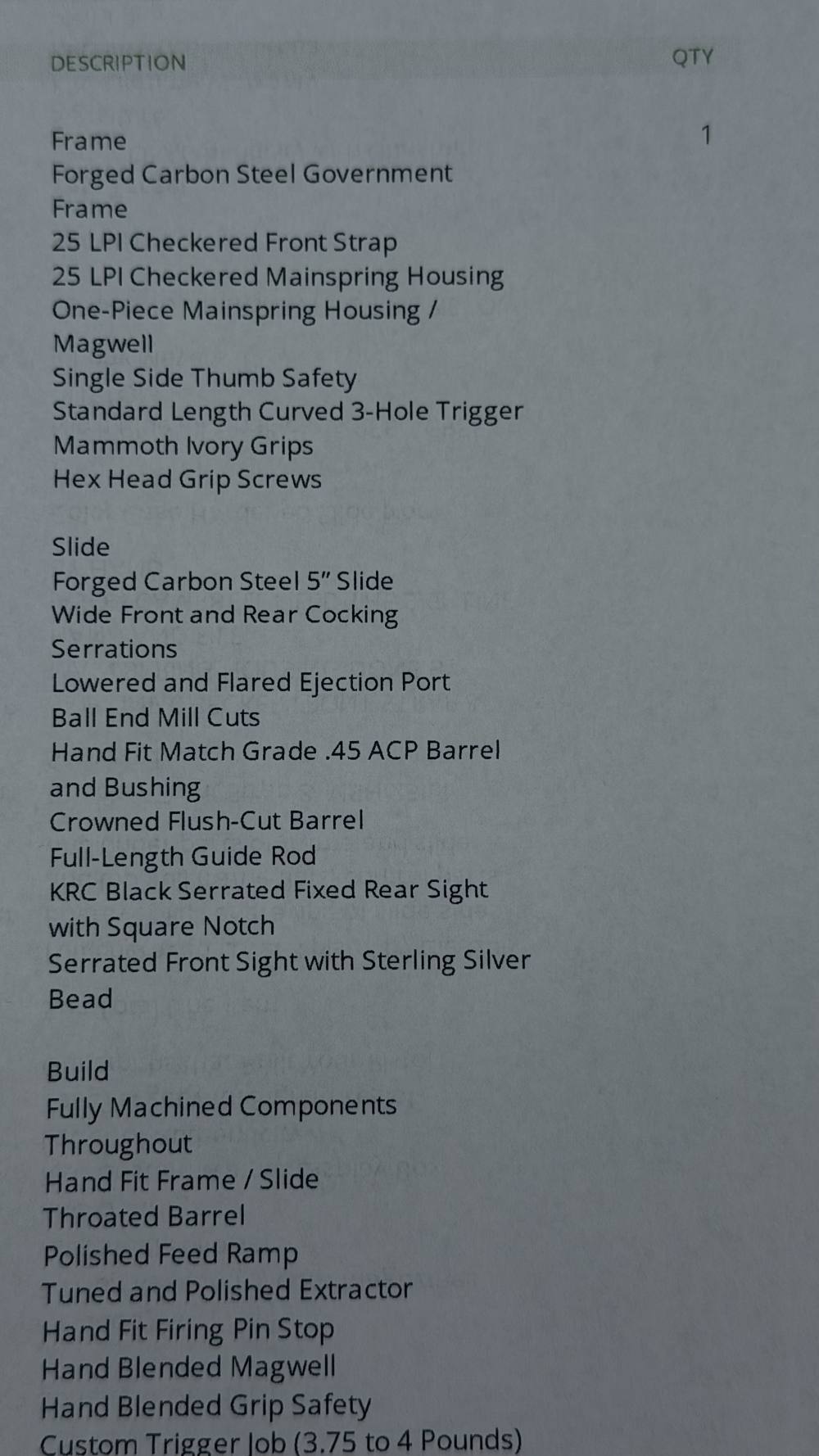 Kings River Custom KRC Level 3 Fully Engraved DLC CCH 45acp 5" LAYAWAY-img-45