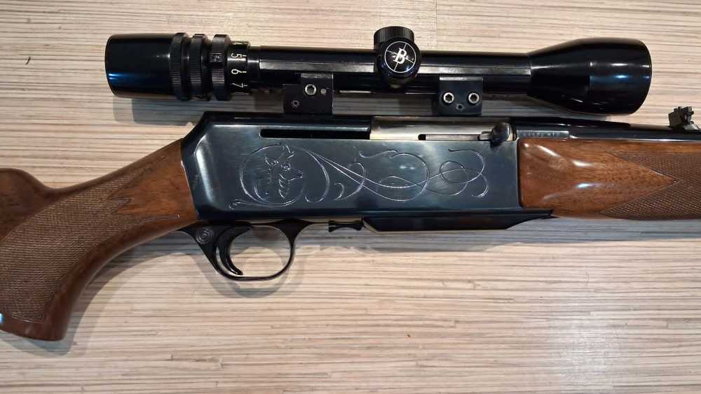 1970 BELGIUM BROWNING BAR 308 WINCHESTER 22" ENGRAVED WITH BUSHNELL SCOPE-img-2