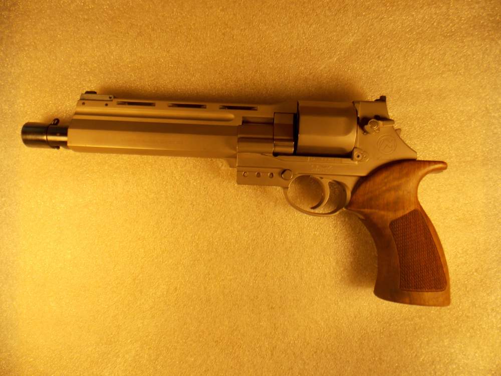 Mateba 6 Unica 44mag Nickel plated Semiauto Revolver-img-1