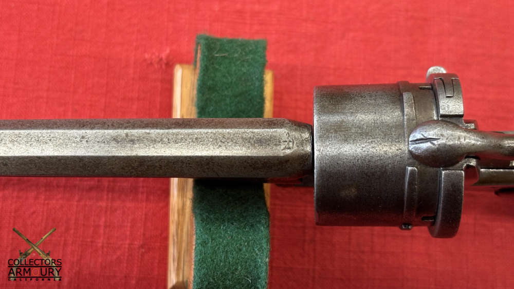 Integral French Bowie Knife Blade Six Shot Double Action Pinfire Revolver-img-13
