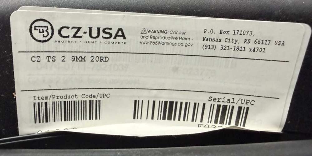 CZ 75 TS2 Blue 9mm 5.2" Barrel three 20rd magazines New Old Stock-img-3