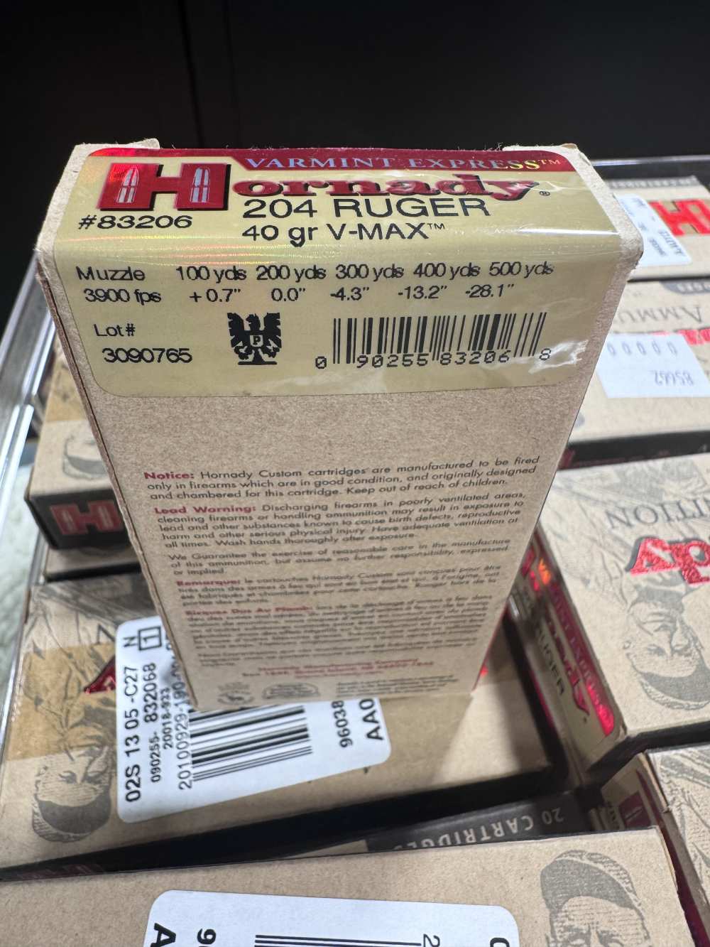 Hornady 1000rd * 204 Ruger 40gr. V-Max ammo-img-2