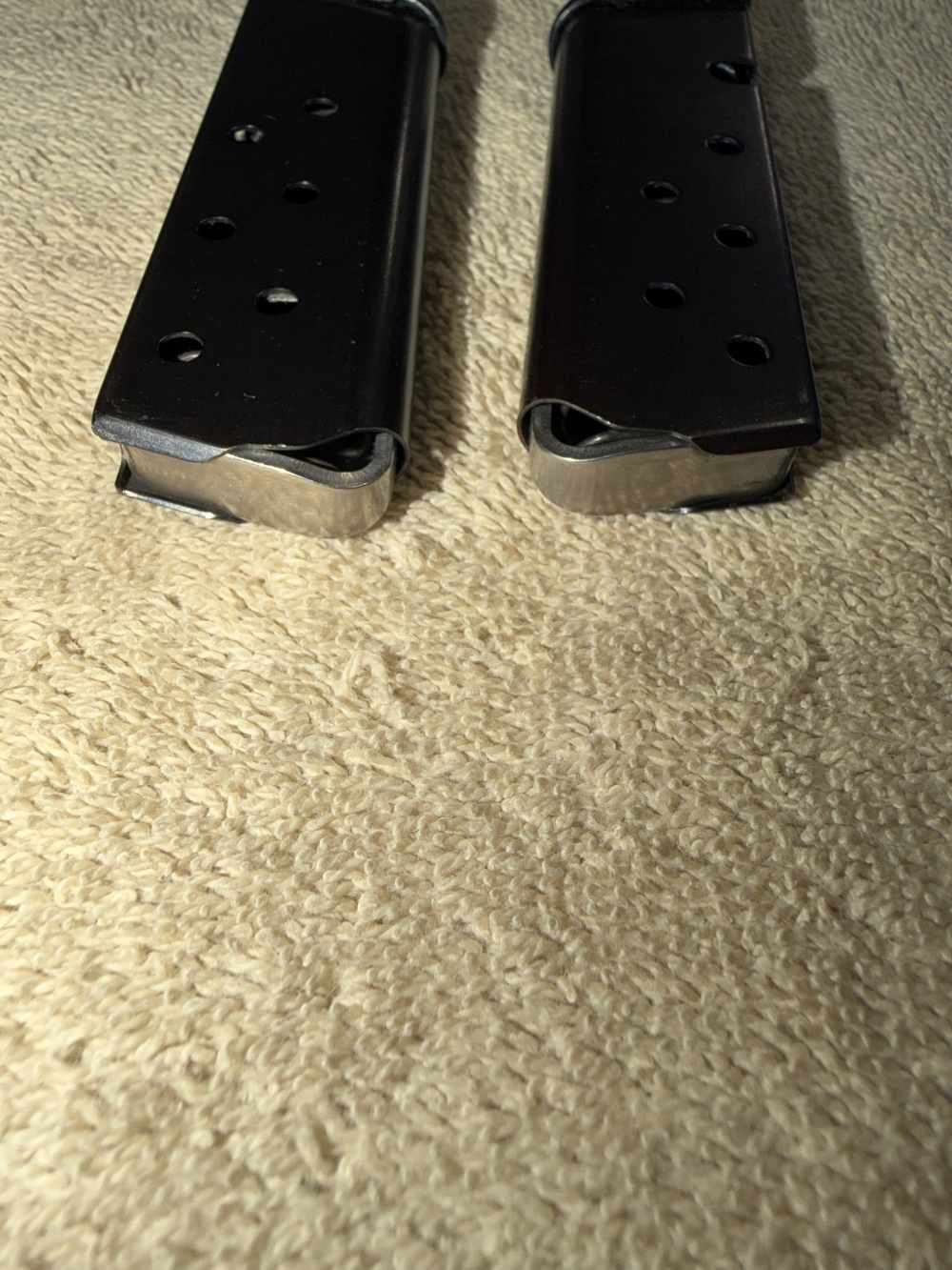 Pair (2) Vintage Factory Beretta 3032 Tomcat 32ACP 7 Round Magazines Steel-img-3