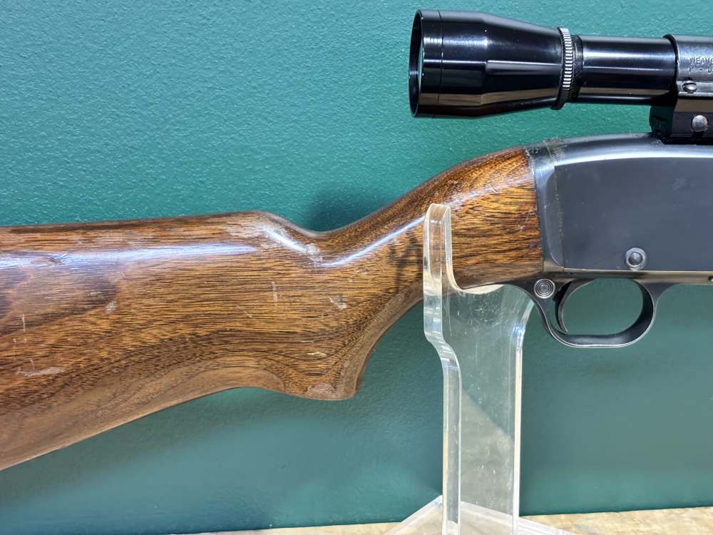 Remington 141 .35 Rem Pump Action Rifle 24" w/ Leupold M8 4X-img-2
