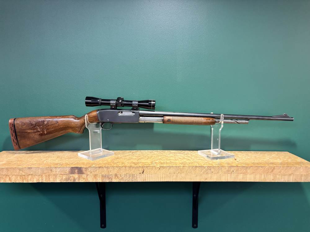 Remington 141 .35 Rem Pump Action Rifle 24" w/ Leupold M8 4X-img-0