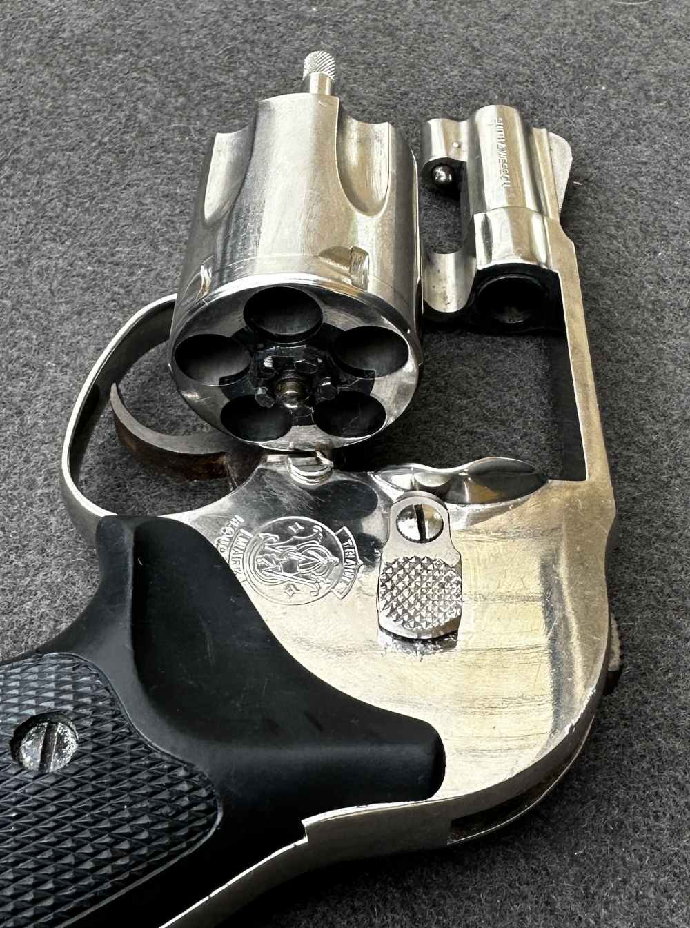 S&W 38 Bodyguard .38 SPL, Bright Nickel, No-Dash, Pre-Lock, 1982-img-33