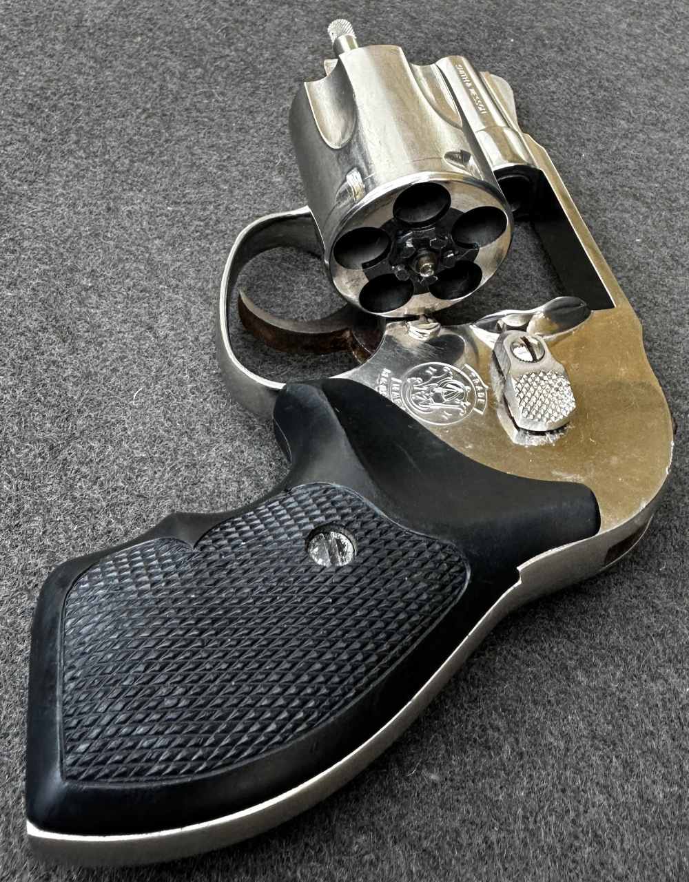 S&W 38 Bodyguard .38 SPL, Bright Nickel, No-Dash, Pre-Lock, 1982-img-34