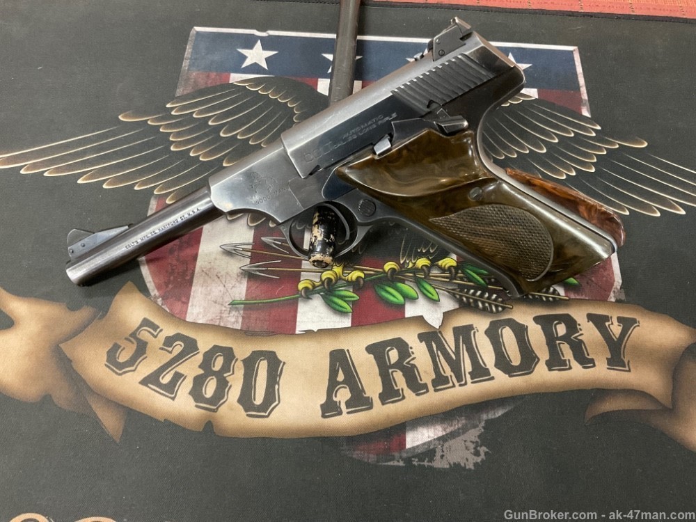 colt woodsman 22lr pistol 1950 4.5" bbl 5280 armory co-img-0