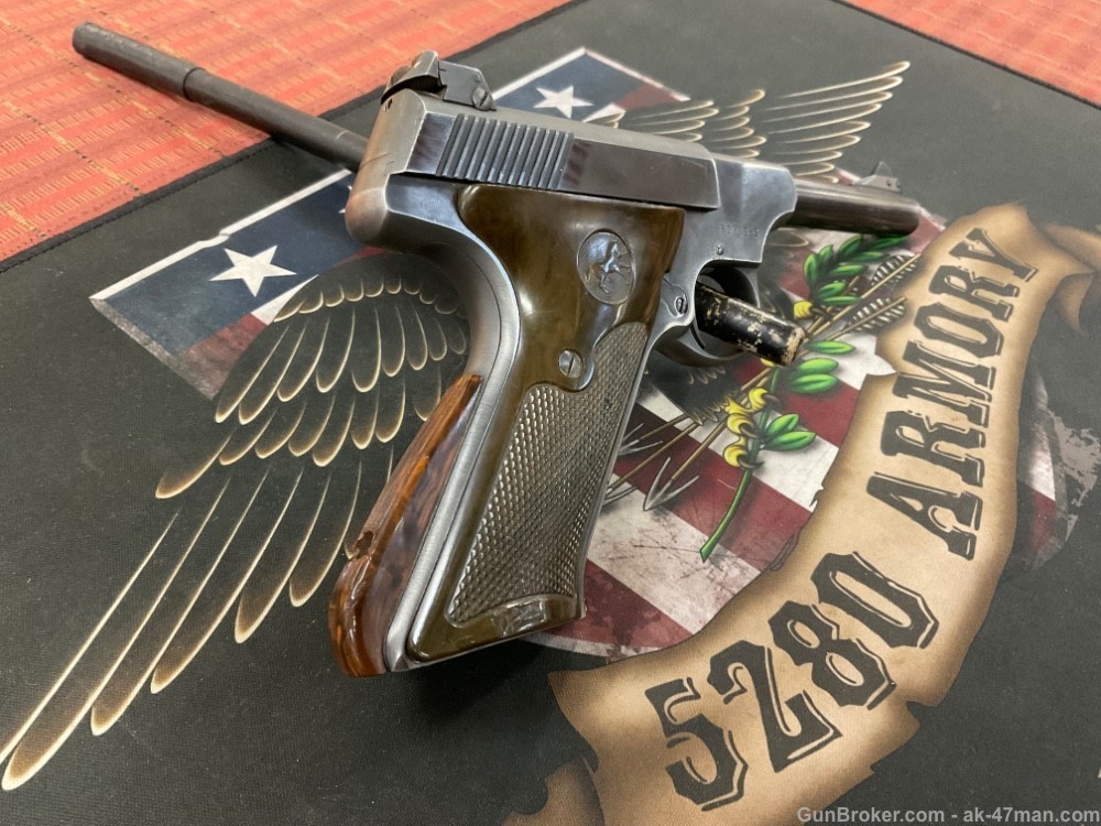 colt woodsman 22lr pistol 1950 4.5" bbl 5280 armory co-img-5
