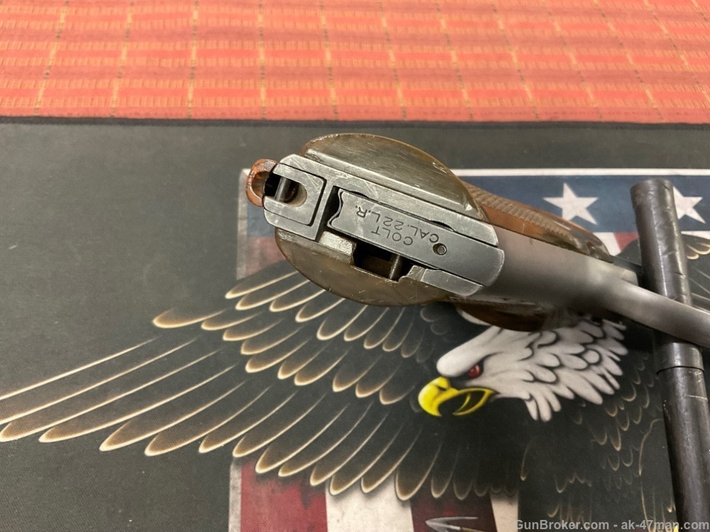 colt woodsman 22lr pistol 1950 4.5" bbl 5280 armory co-img-10